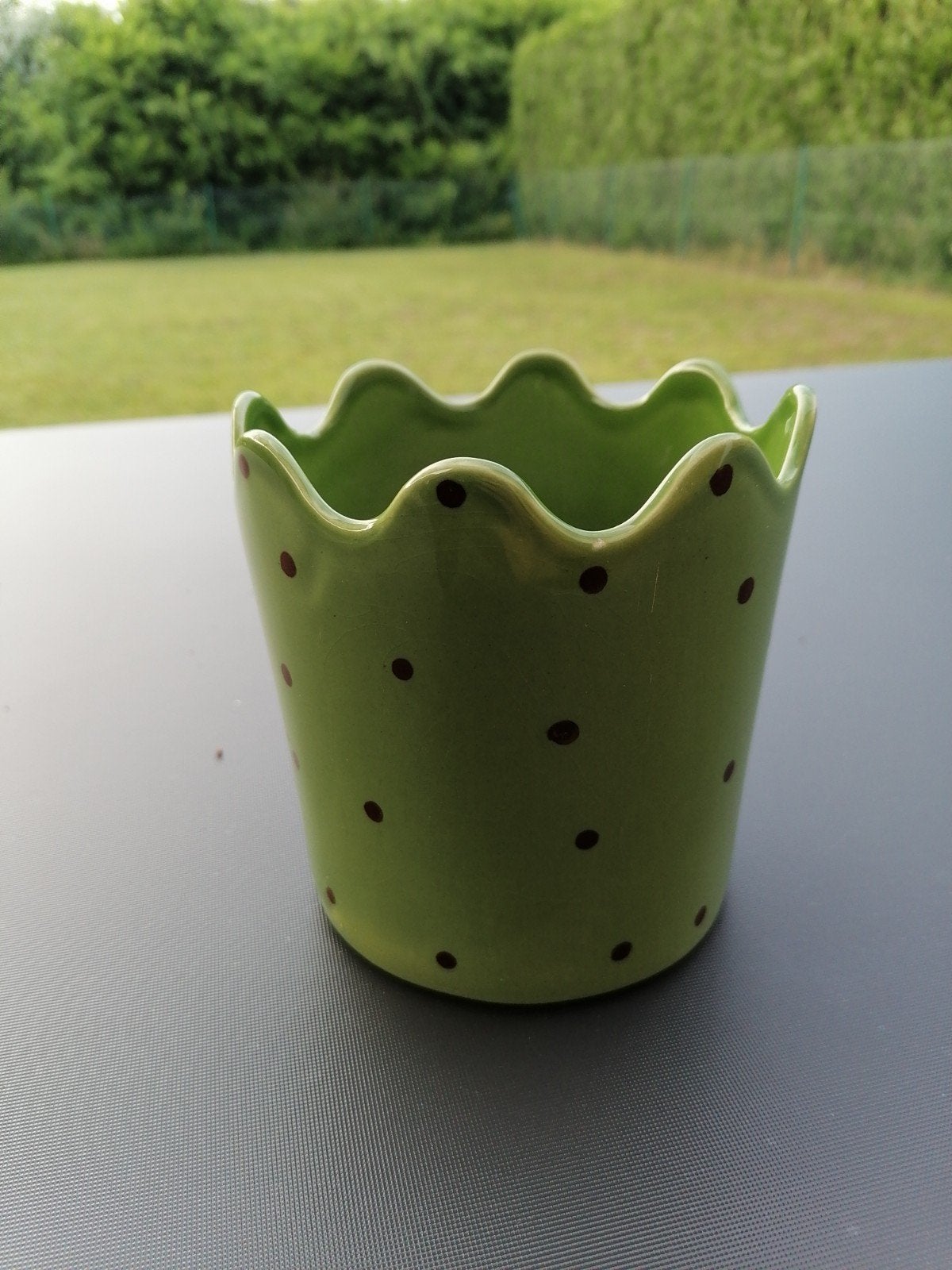 Groene bloempot, Ophalen of Verzenden