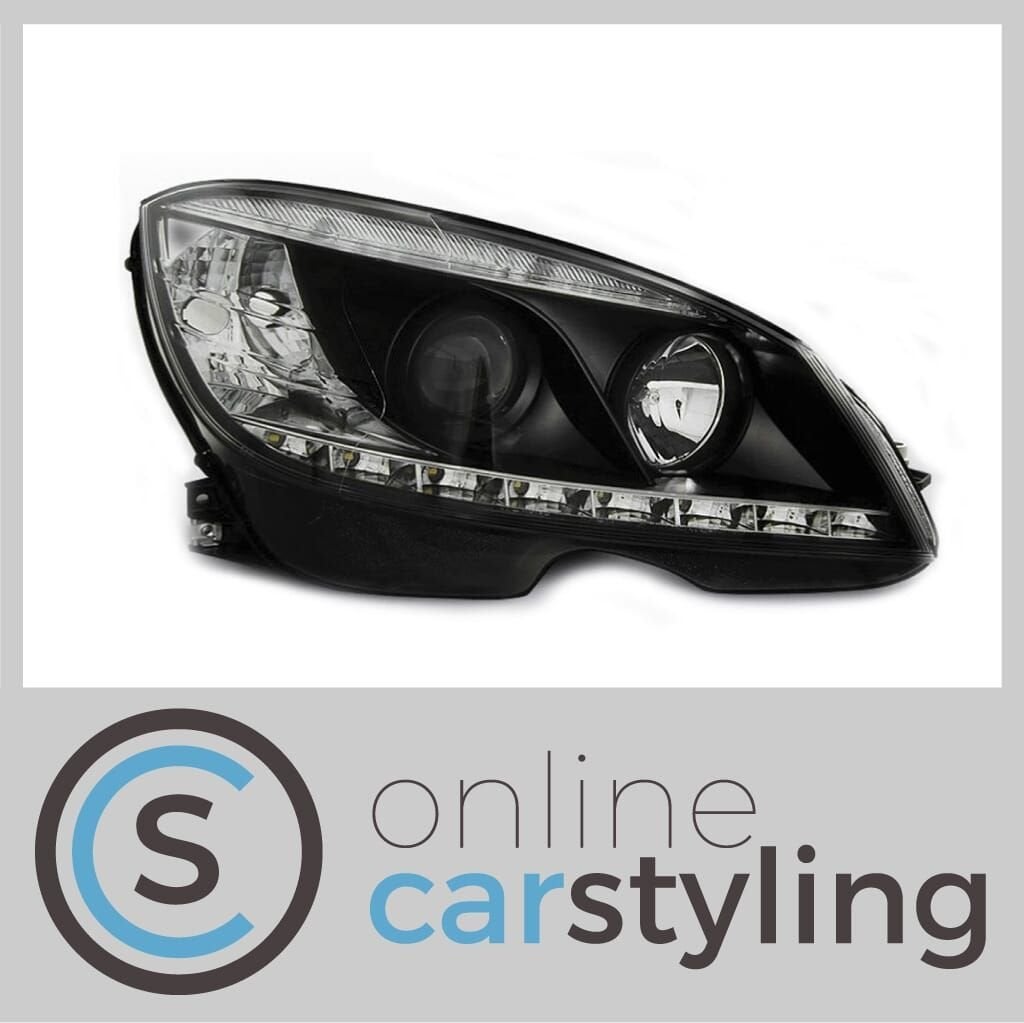 Devil eyes koplampen Mercedes C-Klasse W204, Auto-onderdelen, -, Nieuw, Ophalen of Verzenden, -