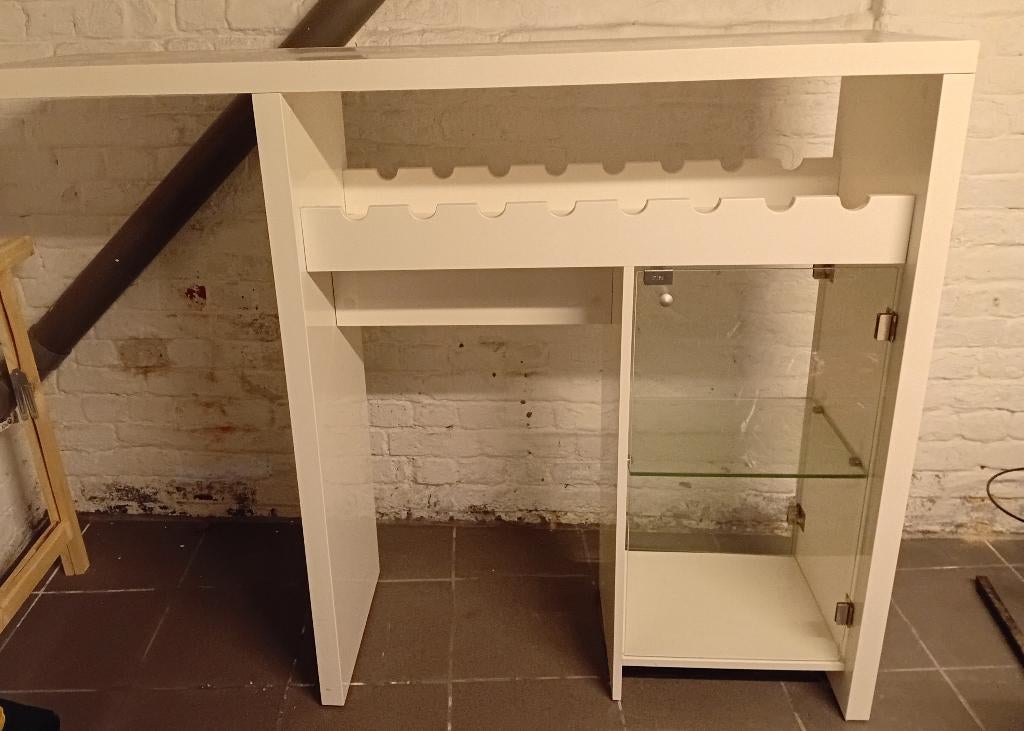 Bar blanc laqué, Enlèvement, Comme neuf