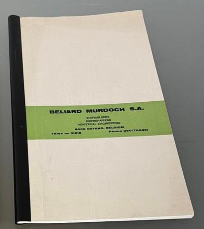 boekje Beliard Murdoch scheepsbouw Oostende scheepvaart, Livres, Enlèvement ou Envoi, Utilisé