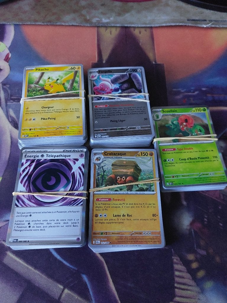 Lot 177 cartes pokémon, Enlèvement, Utilisé, Plusieurs cartes, Foil