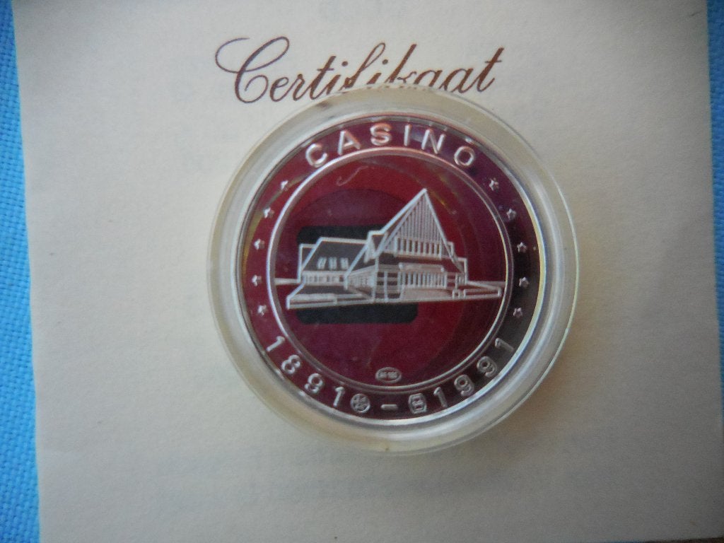 pièce belge argent  100 e anniversaire casino Middelkerke, Enlèvement ou Envoi, Argent, Argent