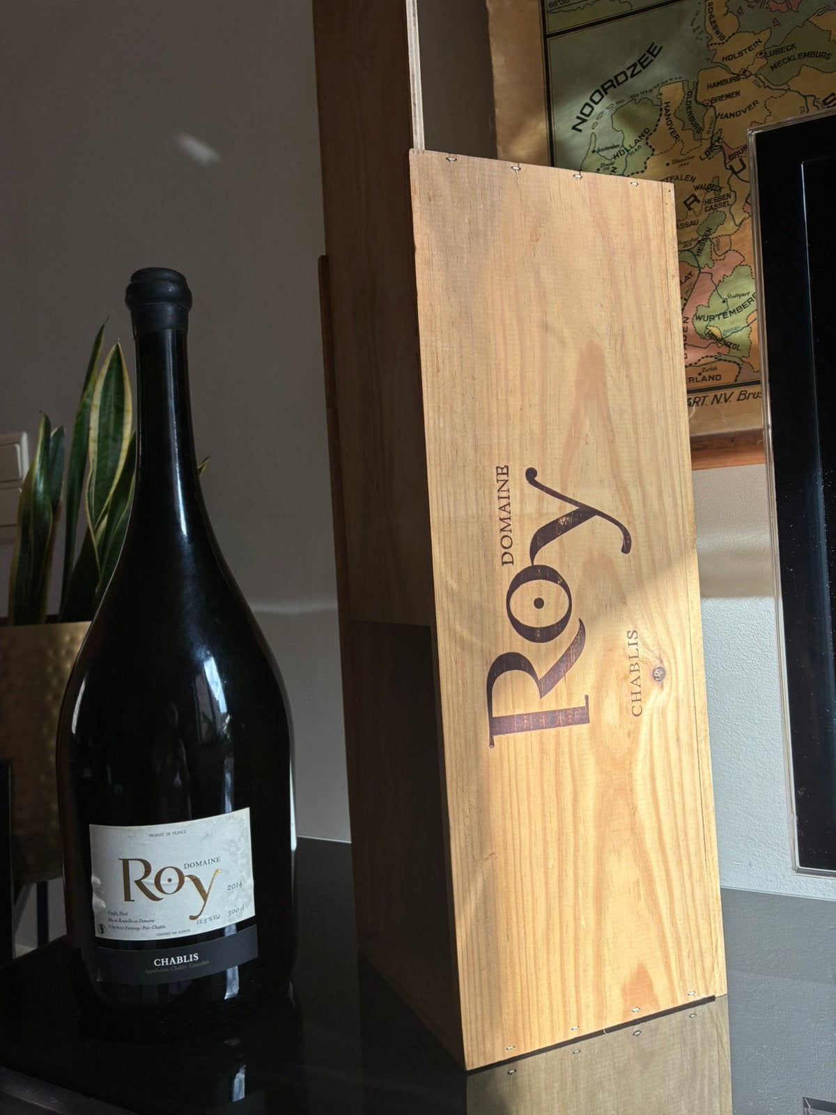 jéroboam 3L Domaine Roy Chablis 2014, Verzamelen, Wijnen, Ophalen, Frankrijk, Nieuw, Witte wijn