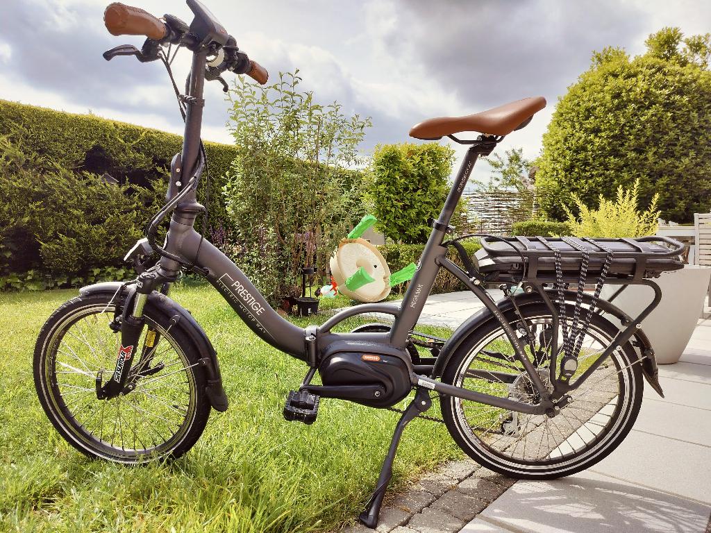 Elektrische plooifiets Prestige, Fietsen en Brommers, Elektrische fietsen, Ophalen, Zo goed als nieuw, 50 km per accu of meer