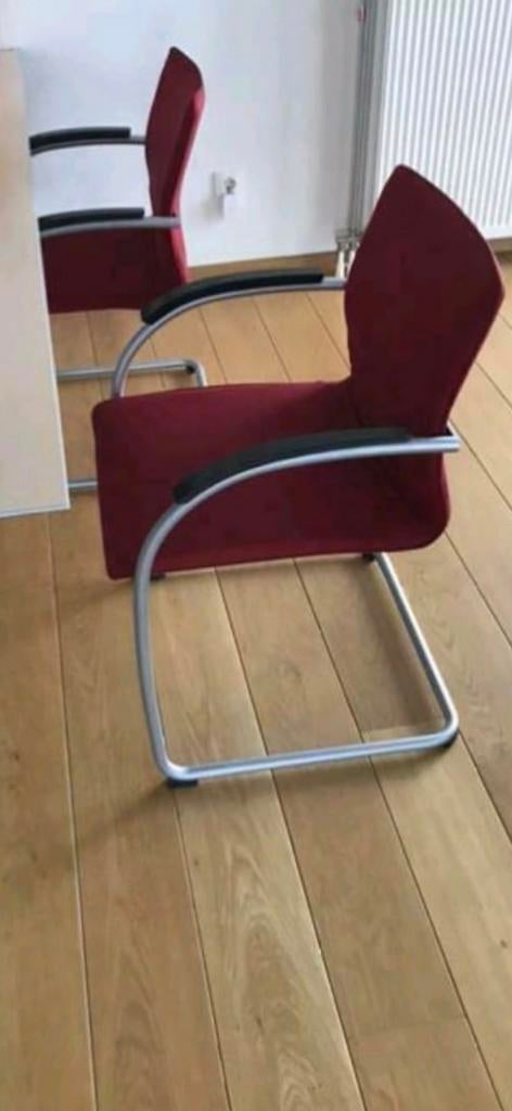 4 rode design stoelen – Thonet S79, Huis en Inrichting, Stoelen, Ophalen