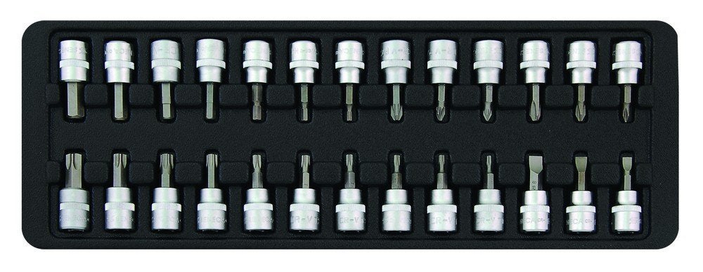 Bit doppenset 3/8" 26 dlg, Verzenden