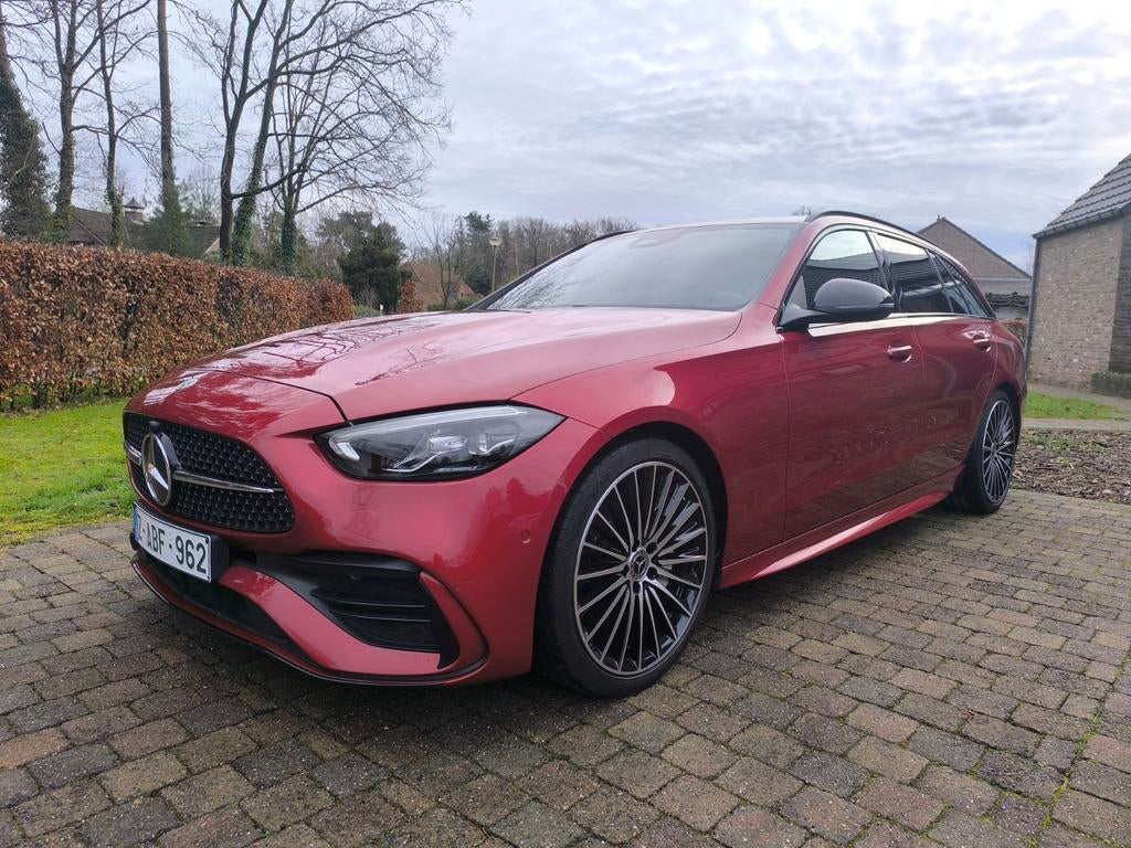 Mercedes C180  AMG pack  #benzine #automaat met GARANTIE, Auto's, Mercedes-Benz, Automaat, Break, C-Klasse, Leder en Alcantara