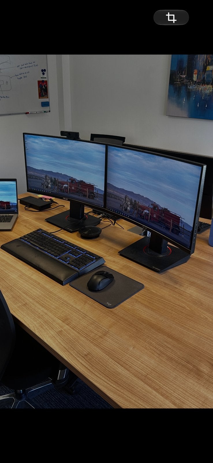 2x Asus TUF Gaming Curved Monitor 24”, Computers en Software, Ophalen, Zo goed als nieuw, Gaming