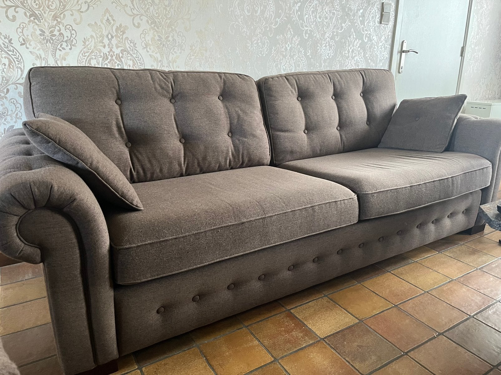 Landelijke 3 zit- 2 zit & LoveSeat, Huis en Inrichting, Ophalen, Zo goed als nieuw, Kunststof, Landelijk