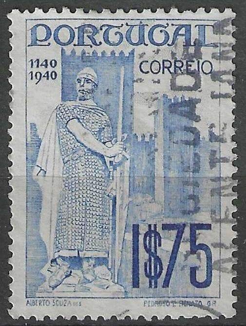 Portugal 1940 - Yvert 615 - Dom Alphonse I - 1,75 e (ST), Timbres & Monnaies, Timbres | Europe | Autre, Envoi, Portugal, Affranchi