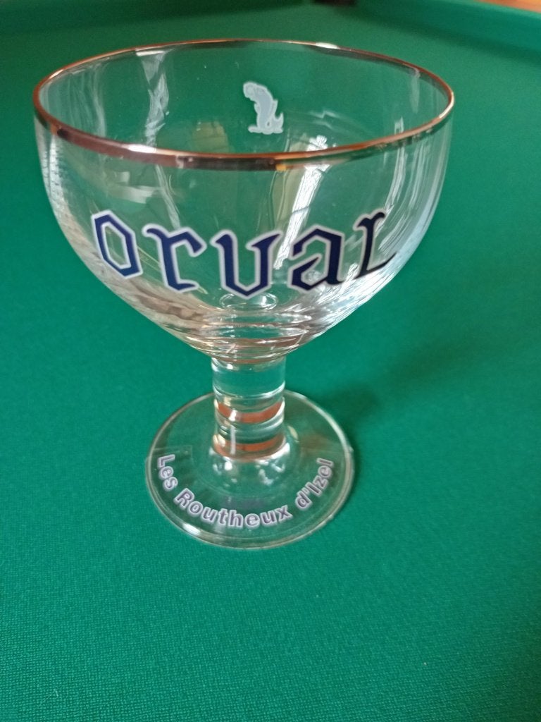 Verre Orval "Les Routheux d'Izel" (Galopin), Enlèvement ou Envoi, Comme neuf, Verre ou Verres