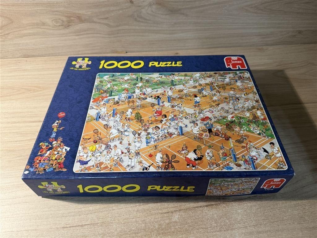 Jan van Haasteren - de tennisbaan - 1000 stuks - s6634, Verzenden, Zo goed als nieuw