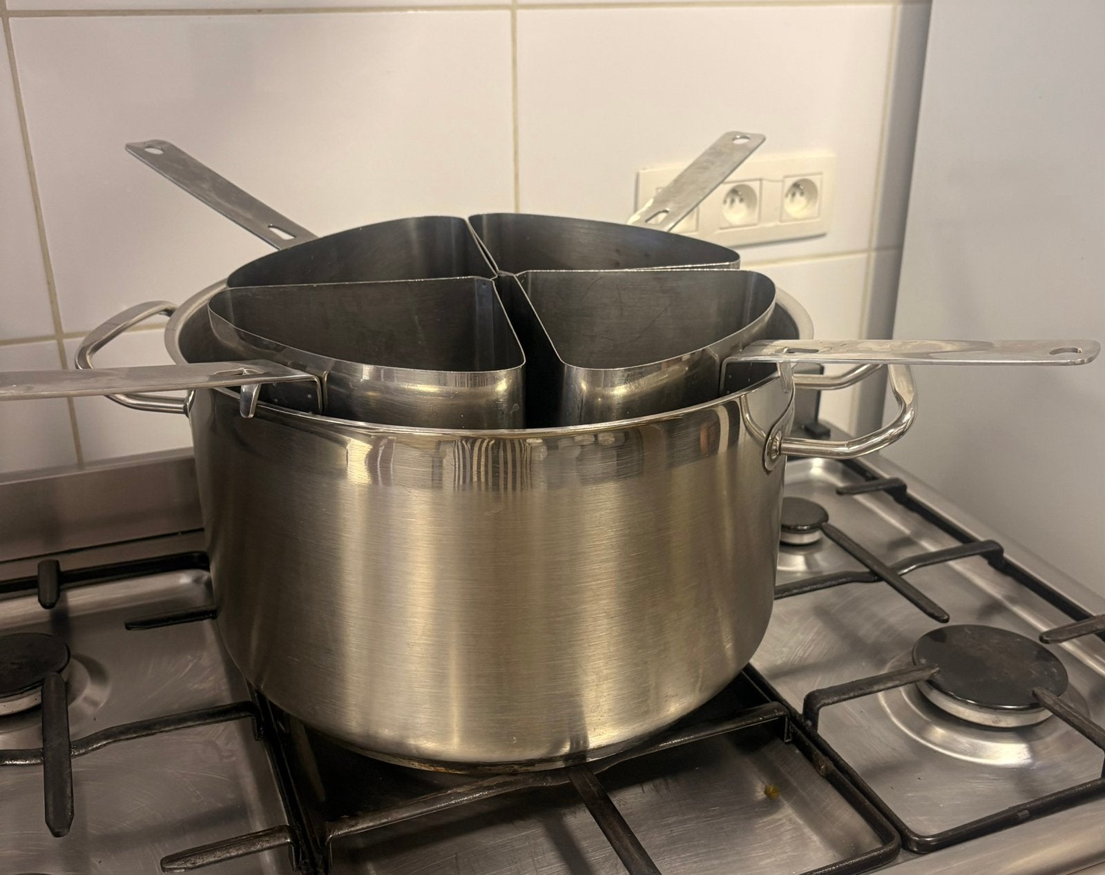 Casserole à pâtes en inox, Enlèvement, Comme neuf, Inox, Casserole