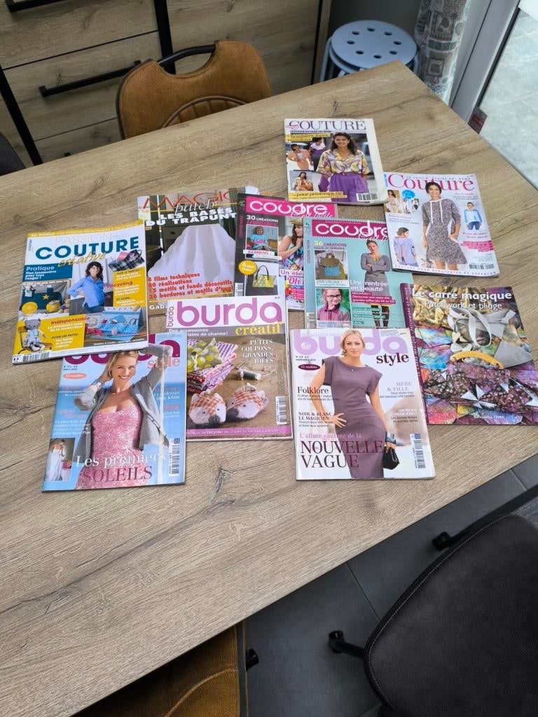 Livres Burda et différents 3€ pièce ou 2,5€ voir la qualité, Enlèvement