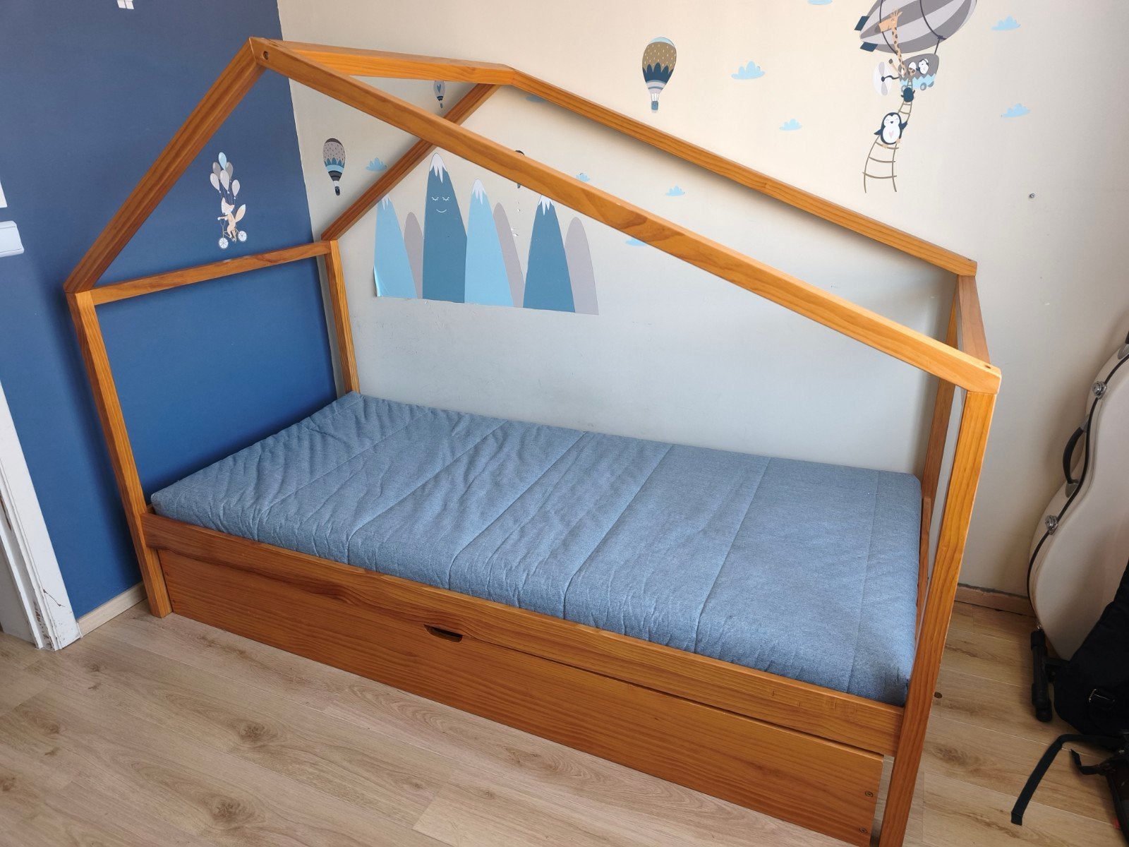 La Redoute : Caban bed Spidou + lade + reserve matras, Ophalen, Matras