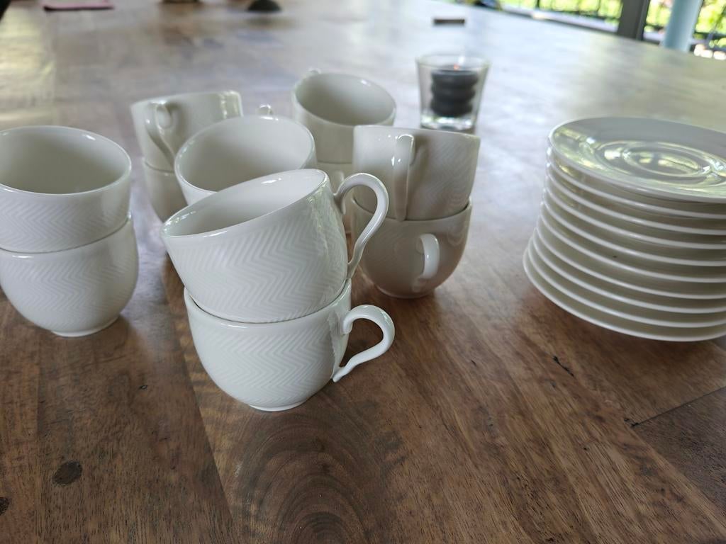 Espresso tassen en bordjes, Villeroy & Boch, Ophalen, Porselein