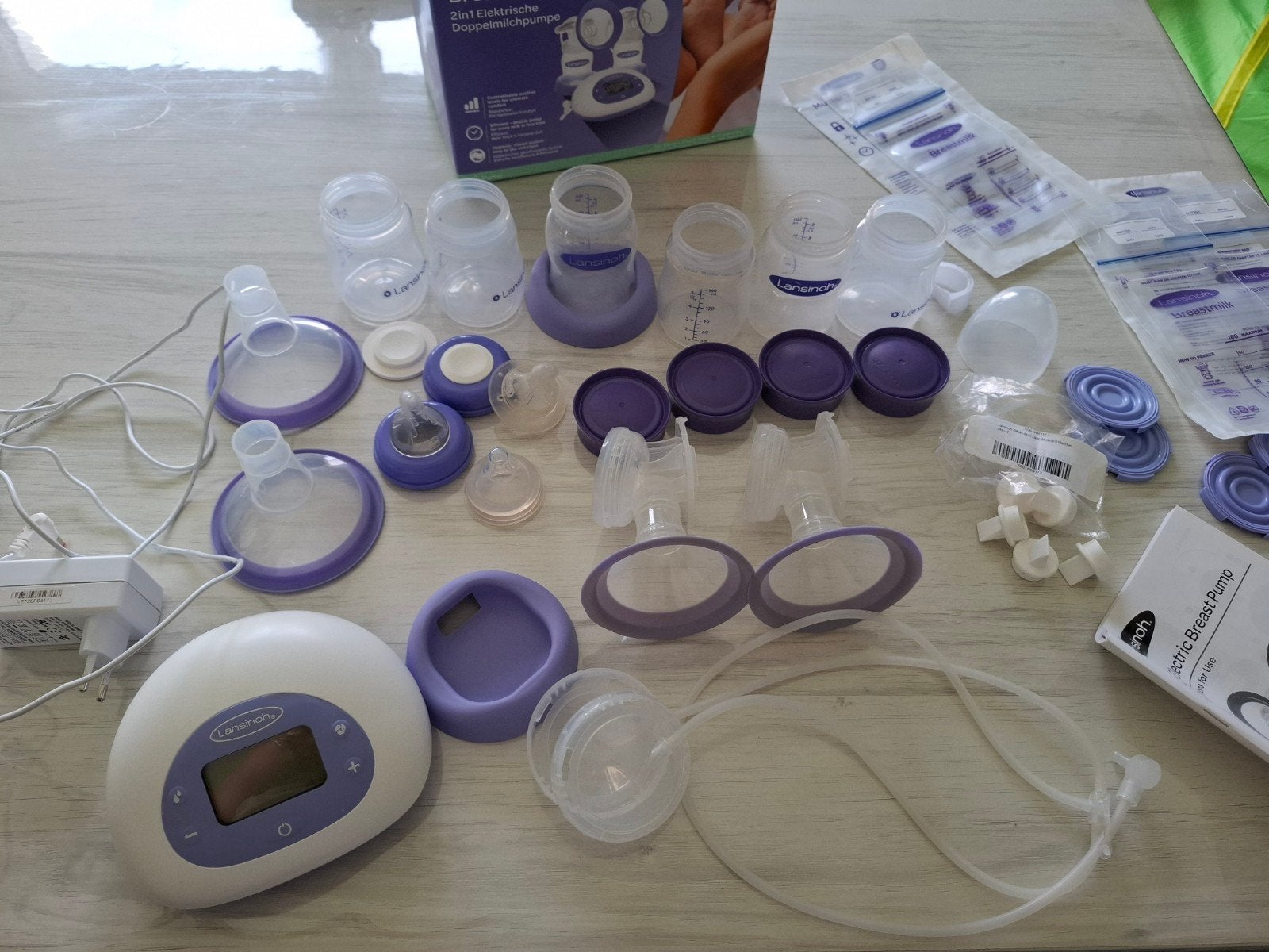 Tire-lait électrique double Lansinoh, Sans fil, Comme neuf, Enlèvement, Autres marques