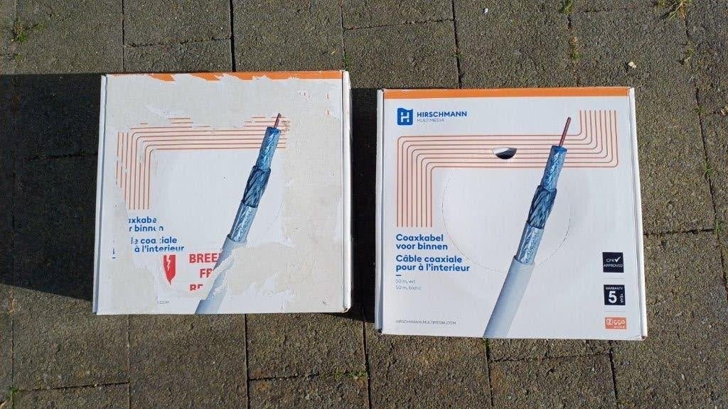 1 x câble coaxial Hirschmann Koka9 neuf dans sa boîte, TV, Hi-fi & Vidéo, Câbles audio & Câbles de télévision, Enlèvement ou Envoi