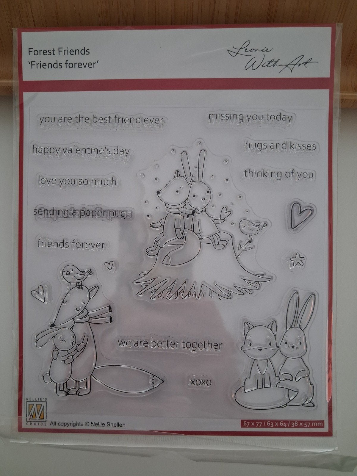 Stempelset - Nellie's Choice - Forest Friends/Friends foreve, Hobby en Vrije tijd, Ophalen