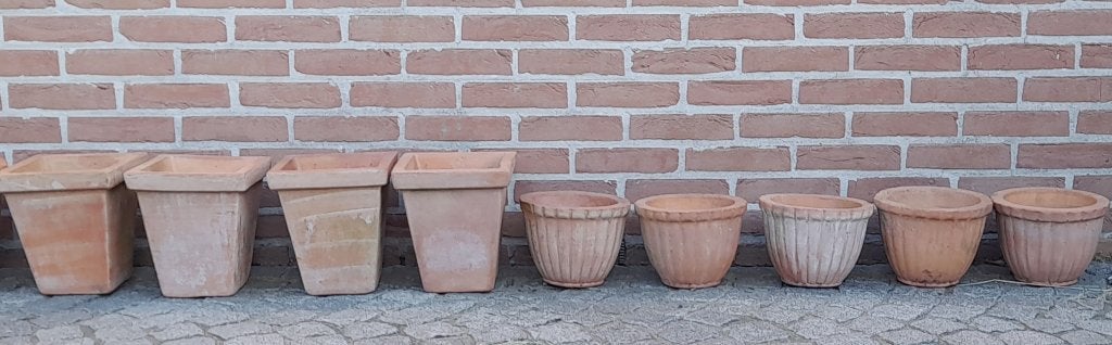 Terracotta potten, Ophalen, Gebruikt, Terracotta, Balkon