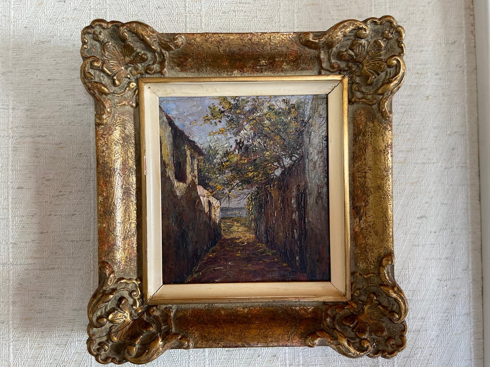 Peinture à l'huile de G.Wallyn, Enlèvement, Peinture à l'huile