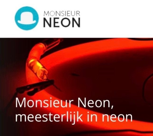 Neon, reclame, lichtreclame, glasblazerij, Ophalen, Nieuw