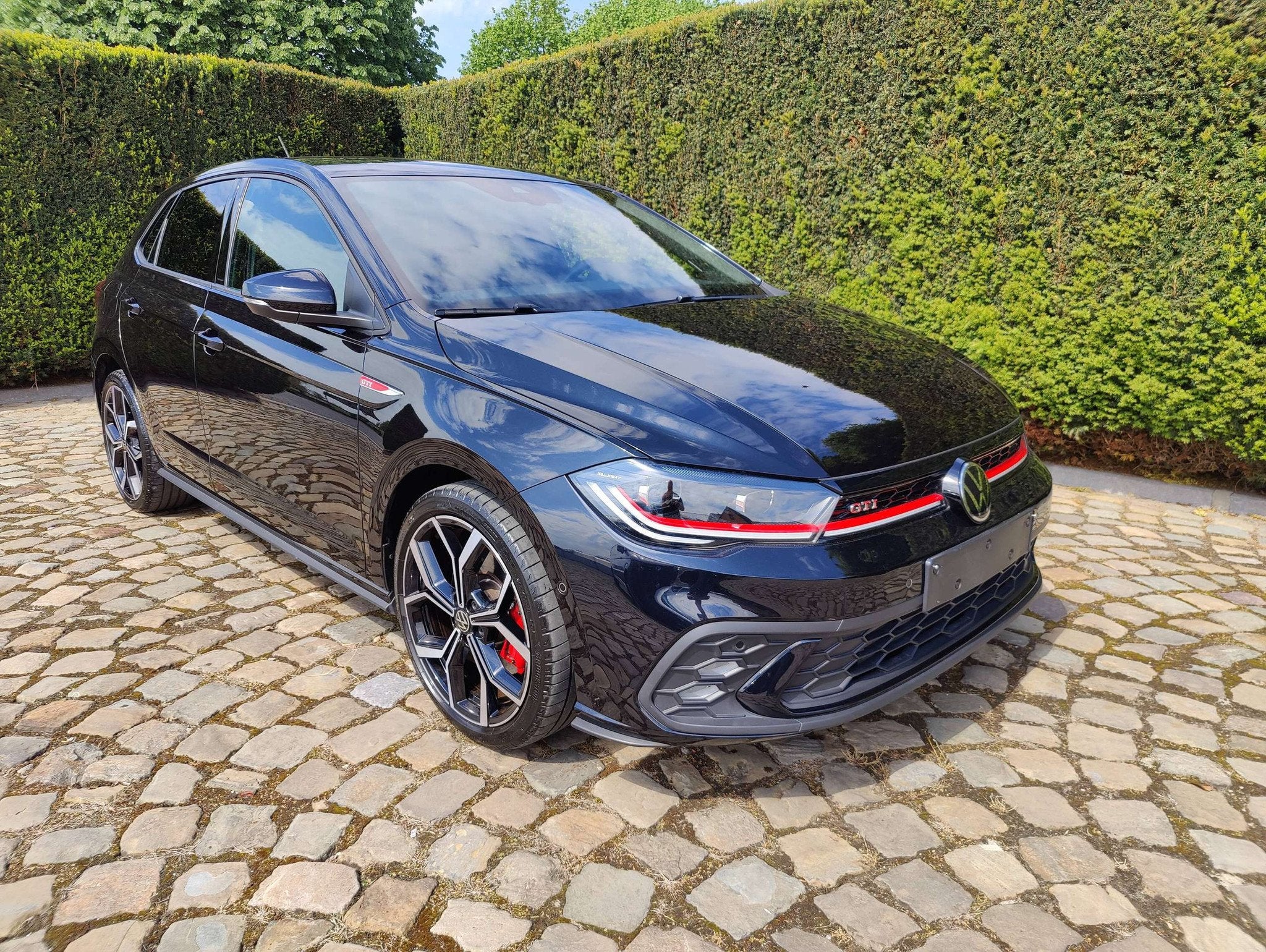 Volkswagen Polo GTI Polo GTI 2.0 TSI DSG (bj 2025), Auto's, Adaptive Cruise Control, 4 cilinders, 1984 cc, Zwart