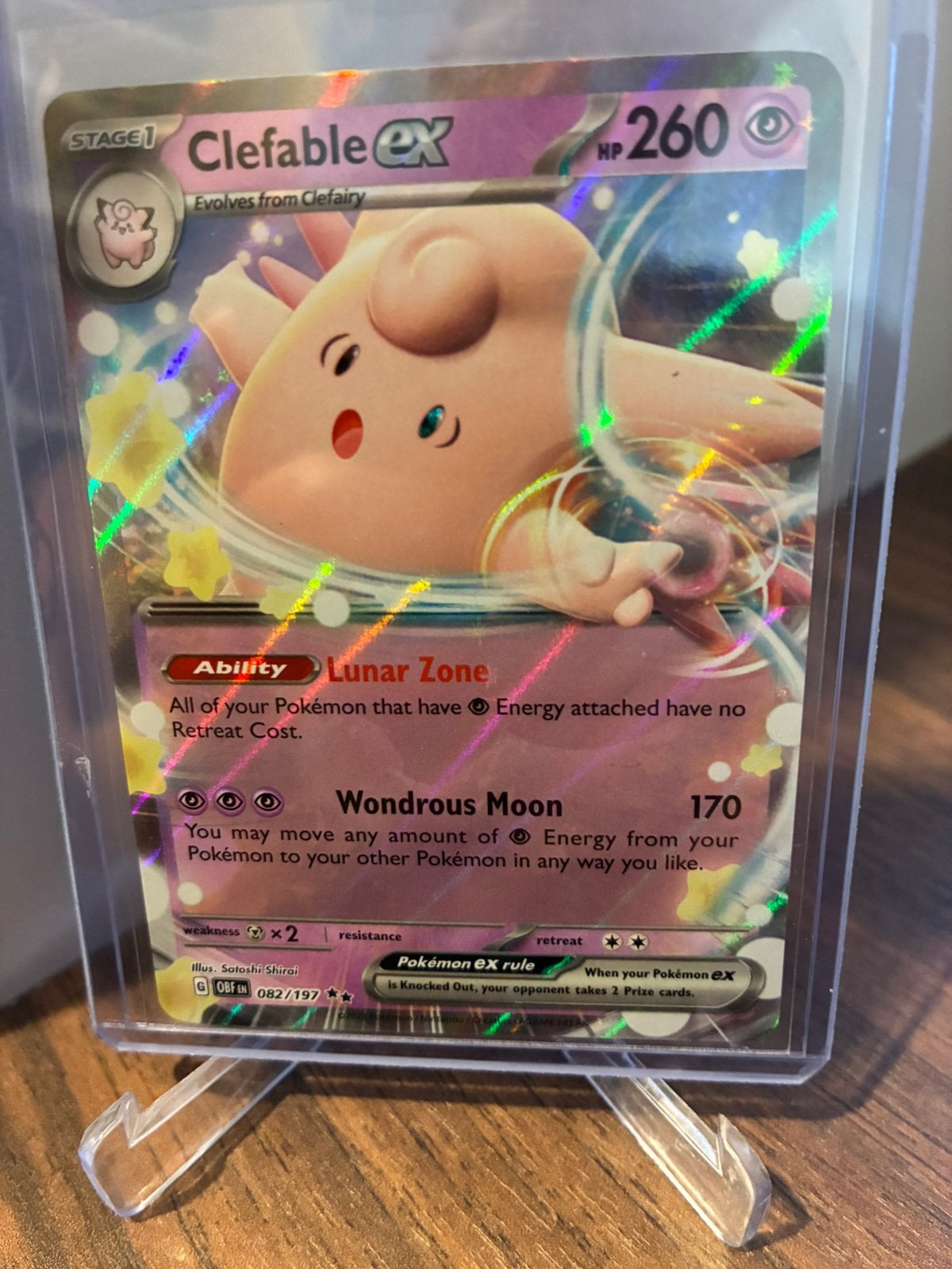 Pokémon clefable ex obsidian flames, Ophalen of Verzenden, Booster