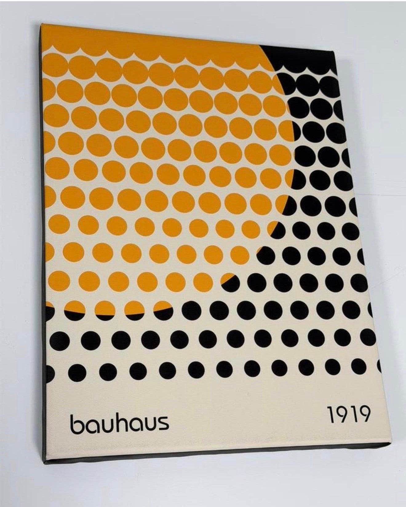 Peinture sur toile Bauhaus 1919 Déco murale abstraite A3, Antiquités & Art, Enlèvement ou Envoi