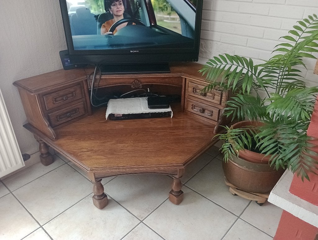 Meuble TV en coin/table basse, Maison & Meubles, Ancien, Moins de 100 cm, Comme neuf, 100 à 150 cm