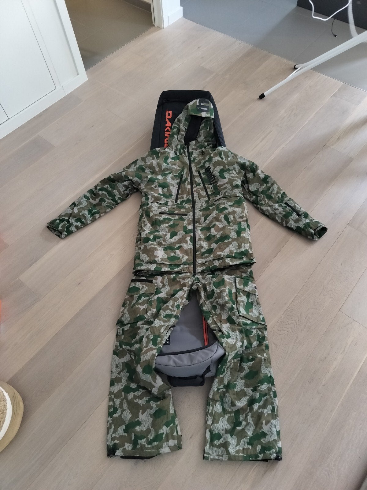 snowboard outfit, Ophalen