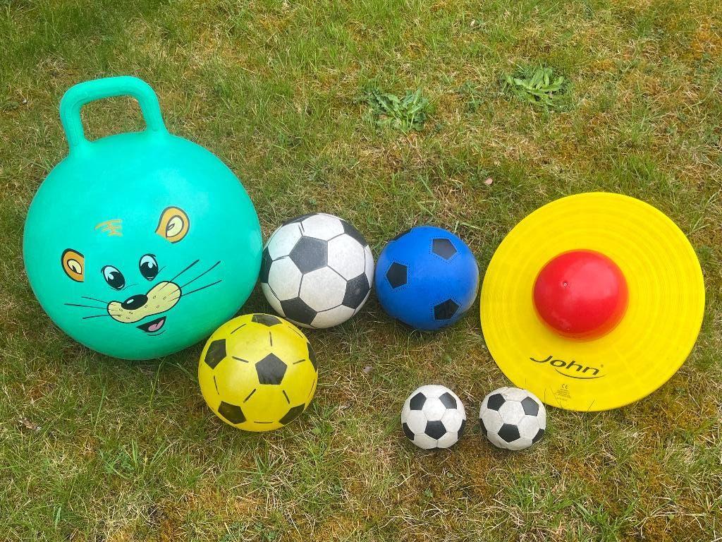 5 (voet)ballen, LOLO bal en skippybal (springbal), Kinderen en Baby's, Ophalen, Gebruikt
