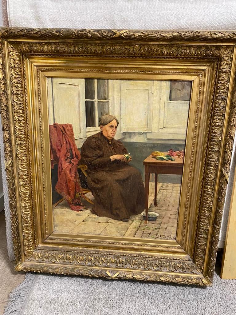 appel schillende vrouw, Antiek en Kunst, Ophalen