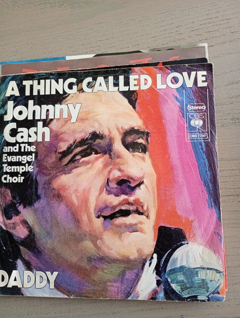 Johnny Cash - A thing called love, Enlèvement ou Envoi, Pochette photo, 7 inch, Utilisé