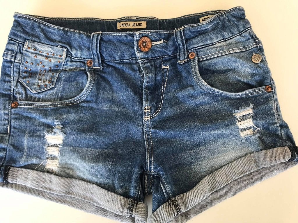 Jeansshort, Kinderen en Baby's, Kinderkleding | Maat 164, Ophalen of Verzenden, Zo goed als nieuw
