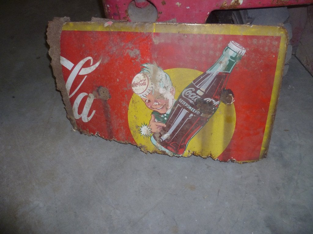 DEEL VAN OUDE COCA COLA REKLAAMPLAAT EMAIL, Ophalen