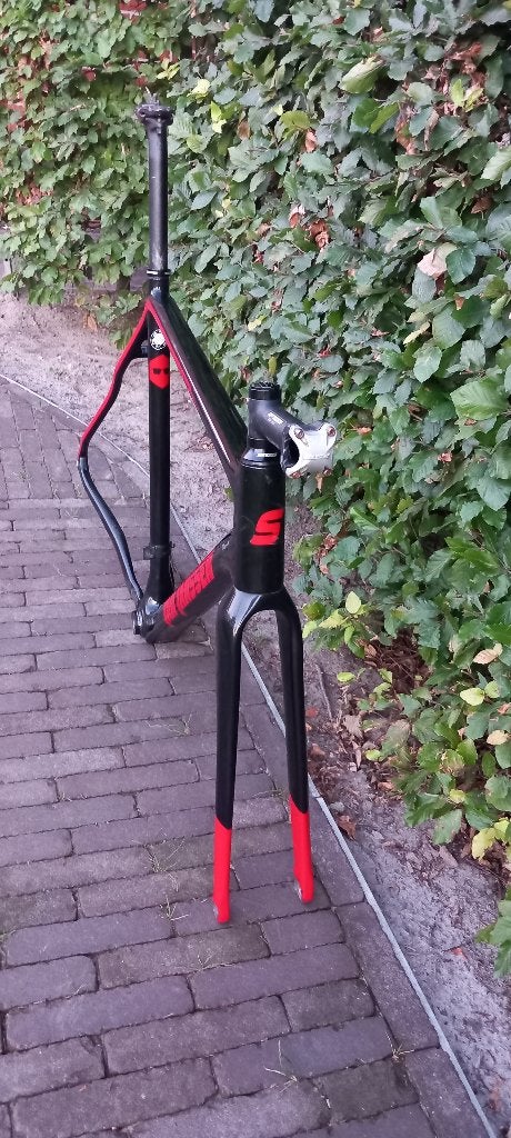 Cyclocross frame carbon 58ct, Frame, Gebruikt, Ophalen of Verzenden, Jan Janssen