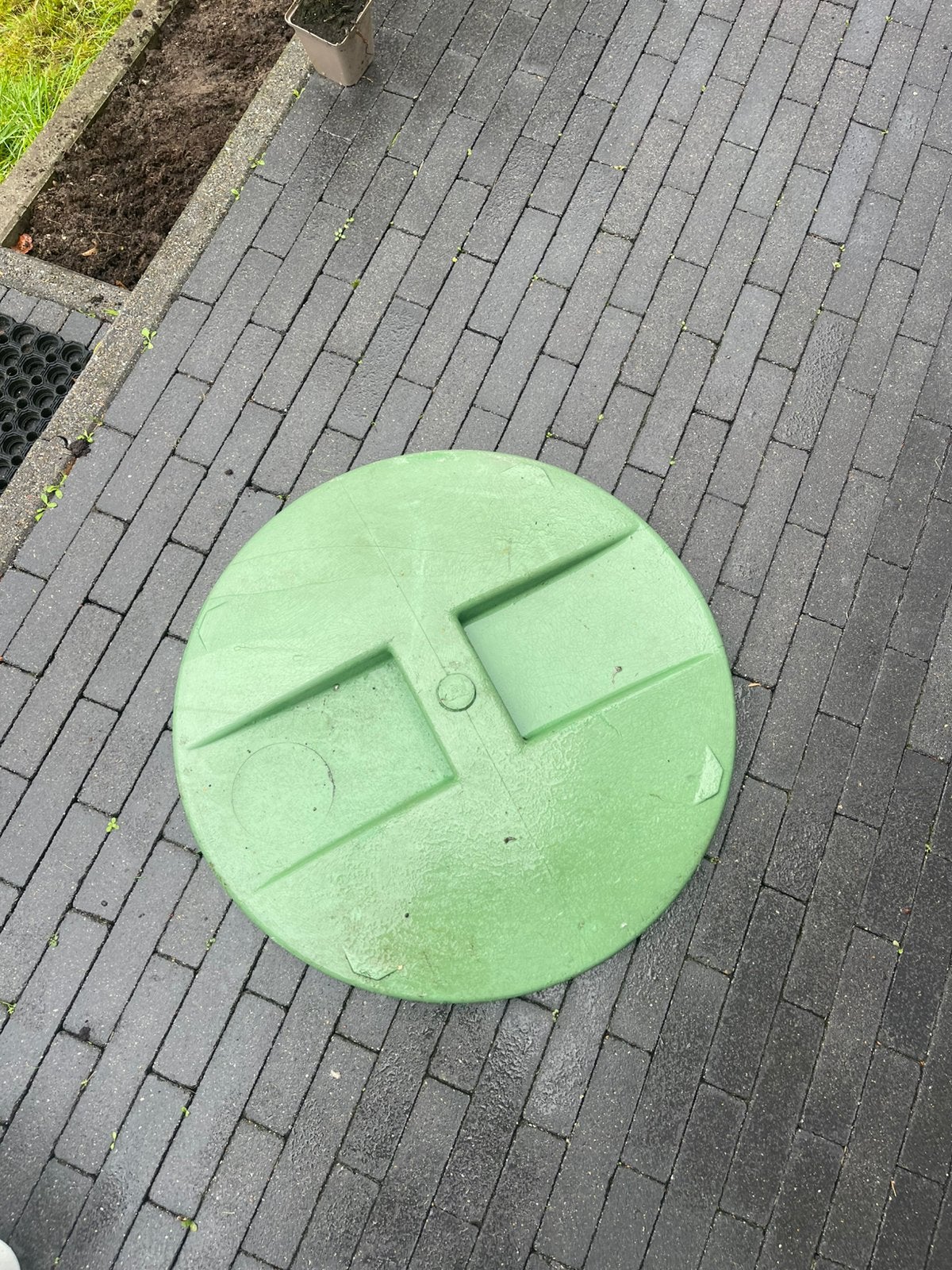 Deksel compostvat, Ophalen, Compostbak