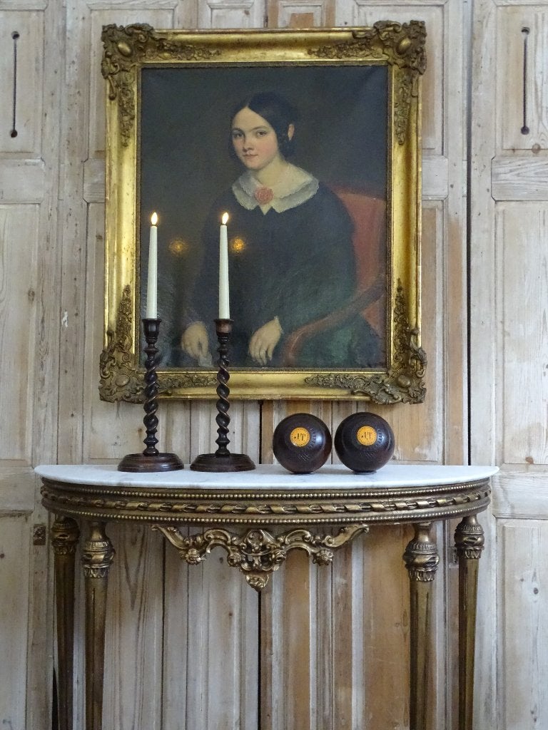 Engelse kandelaars 2 stuks, Antiek en Kunst, Ophalen of Verzenden