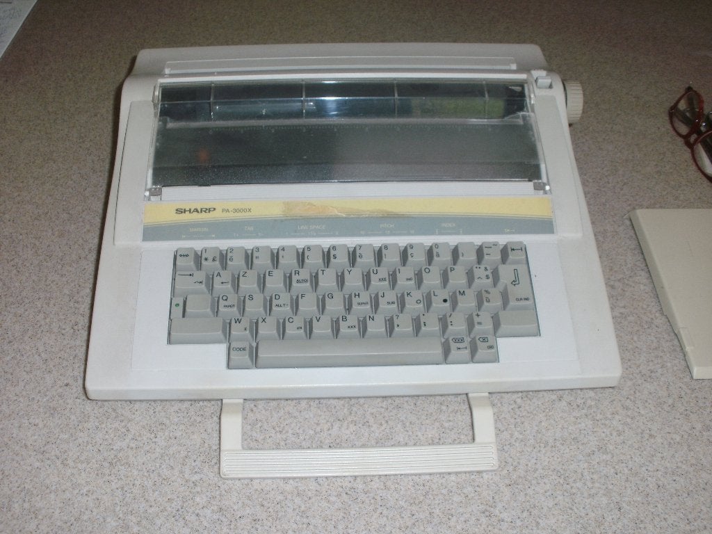 elektronische draagbare schrijfmachine, Elektronische apparatuur, Ophalen, Gebruikt