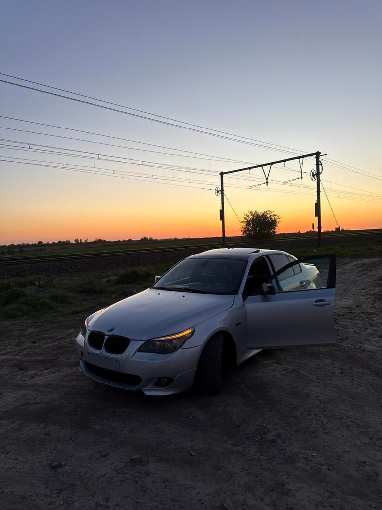 BMW 520D E60, Auto's, Automaat, Achterwielaandrijving, 4 cilinders, Leder