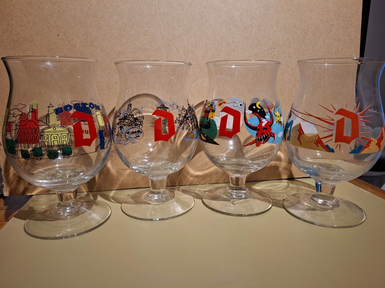 4 verres duvel américains, Collections, Enlèvement ou Envoi, Duvel