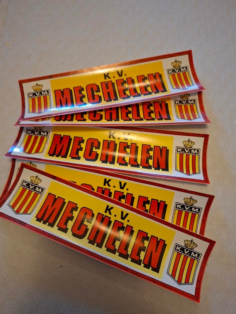 5 stickers KV MECHELEN, Ophalen of Verzenden