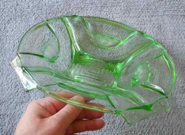Plat Art Deco Walther & Sohne (modèle Sigrid) couleur verte, Enlèvement