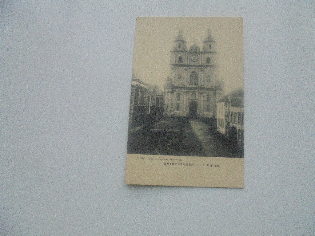 saint-hubert  -l'eglise, Envoi, Avant 1920, Non affranchie, Luxembourg
