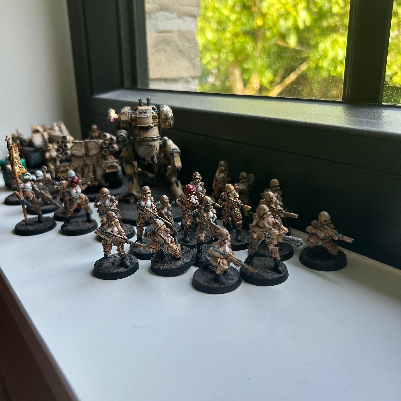 Astra Militarum / Imperial Guard (proxy), Hobby en Vrije tijd, Ophalen, Figuurtje(s), Geverfd, Warhammer 40000