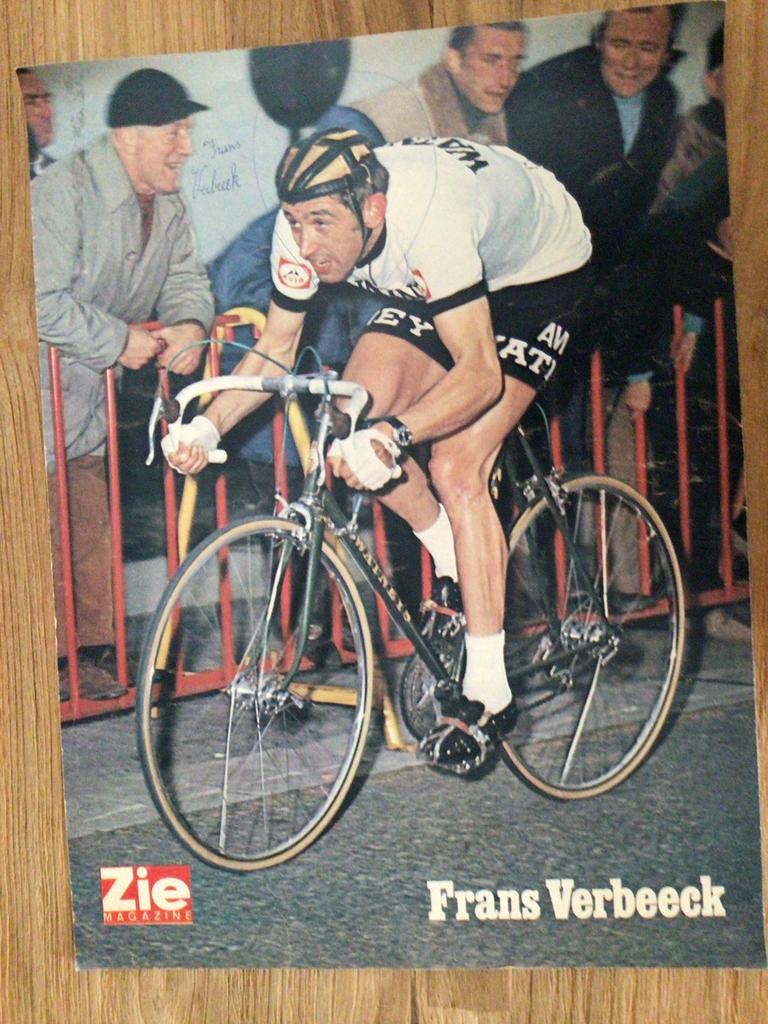 Wielerposter team watney frans verbeeck, Verzenden, Zo goed als nieuw