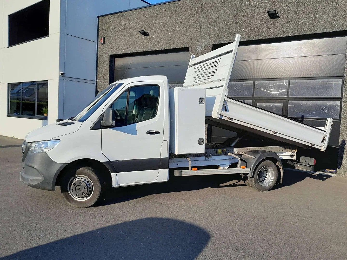 Mercedes-Benz Sprinter Kipper (bj 2021), Auto's, Gebruikt, Zwart, Wit, Mercedes-Benz