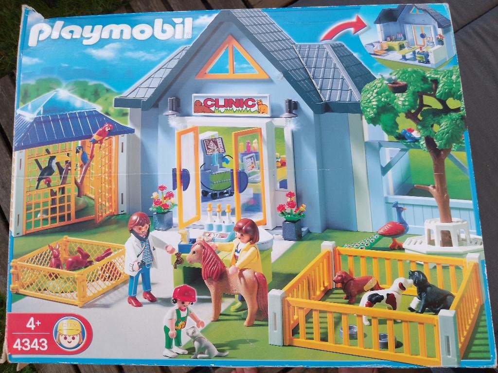 Clinique vétérinaire playmobile, Enlèvement, Comme neuf, Ensemble complet