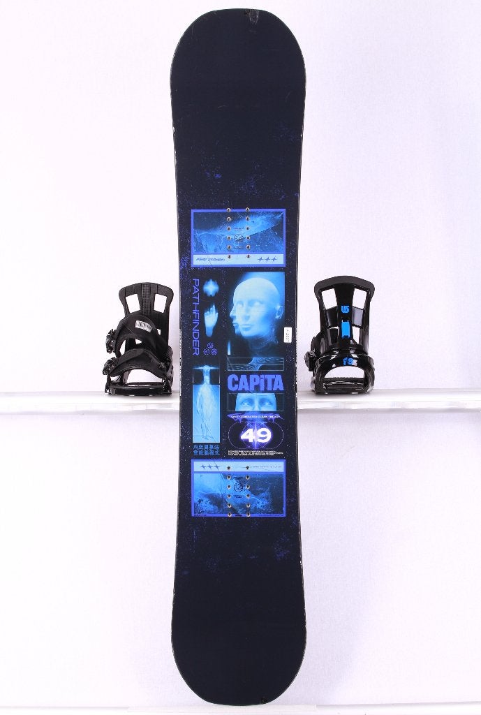 147; 155 cm snowboard CAPITA PATHFINDER 2024, Black/blue, Sport en Fitness, Verzenden, Gebruikt, Board
